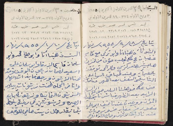 The Diaries of Fandi Mhanna, Buqei'a- Upper Galilee, 1954-1955
