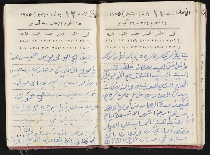 The Diaries of Fandi Mhanna, Buqei'a- Upper Galilee, 1954-1955