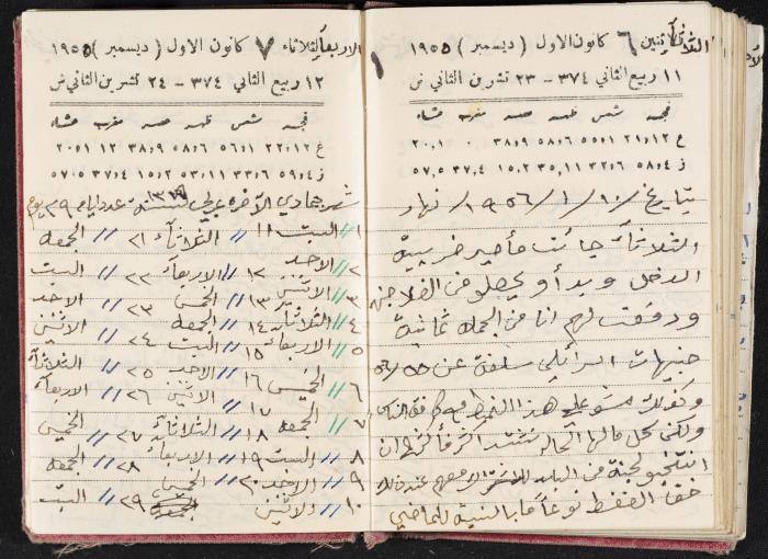 The Diaries of Fandi Mhanna, Buqei'a- Upper Galilee, 1954-1955