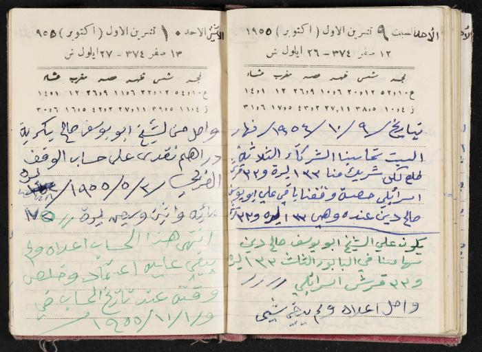The Diaries of Fandi Mhanna, Buqei'a- Upper Galilee, 1954-1955