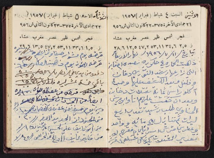 The Diaries of Fandi Mhanna, Buqei'a- Upper Galilee, 1956-1957