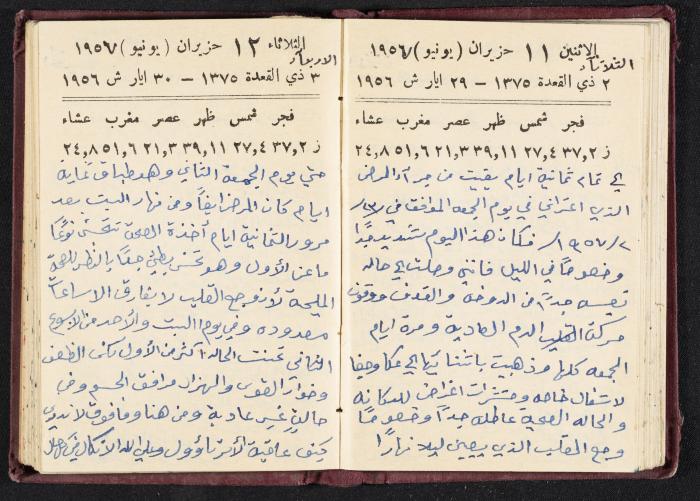 The Diaries of Fandi Mhanna, Buqei'a- Upper Galilee, 1956-1957