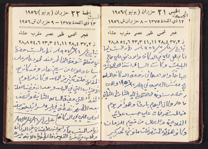 The Diaries of Fandi Mhanna, Buqei'a- Upper Galilee, 1956-1957