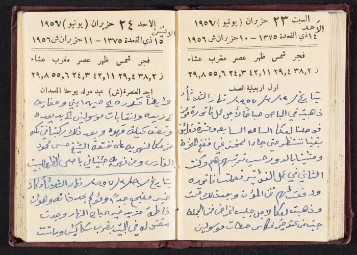 The Diaries of Fandi Mhanna, Buqei'a- Upper Galilee, 1956-1957