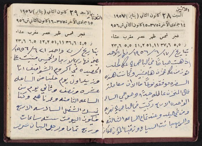 The Diaries of Fandi Mhanna, Buqei'a- Upper Galilee, 1956-1957
