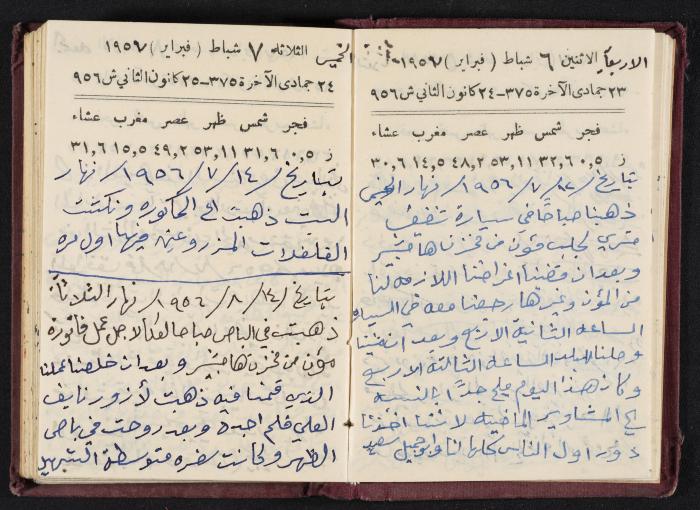 The Diaries of Fandi Mhanna, Buqei'a- Upper Galilee, 1956-1957