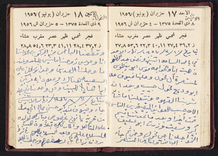The Diaries of Fandi Mhanna, Buqei'a- Upper Galilee, 1956-1957