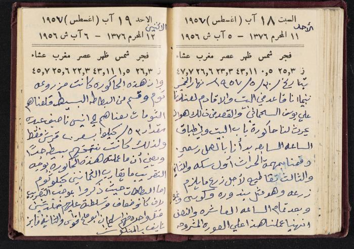 The Diaries of Fandi Mhanna, Buqei'a- Upper Galilee, 1956-1957