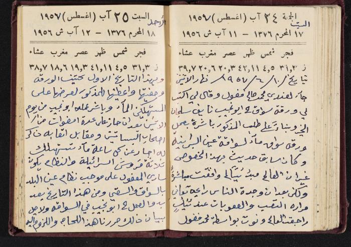 The Diaries of Fandi Mhanna, Buqei'a- Upper Galilee, 1956-1957