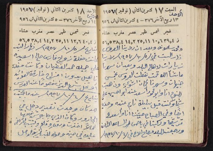 The Diaries of Fandi Mhanna, Buqei'a- Upper Galilee, 1956-1957