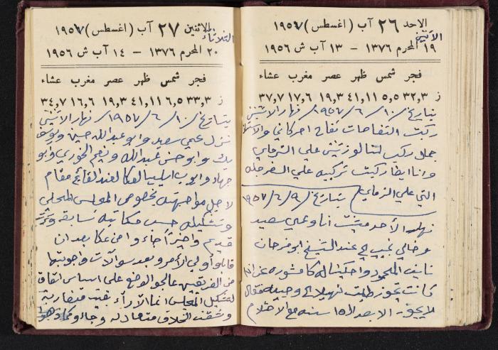 The Diaries of Fandi Mhanna, Buqei'a- Upper Galilee, 1956-1957