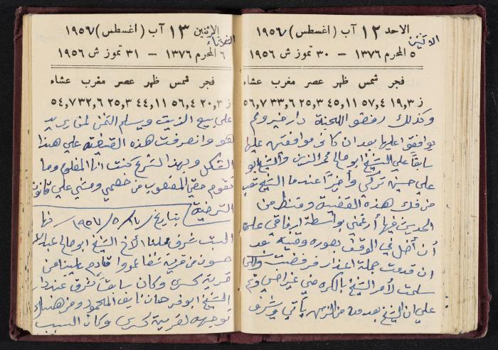 The Diaries of Fandi Mhanna, Buqei'a- Upper Galilee, 1956-1957