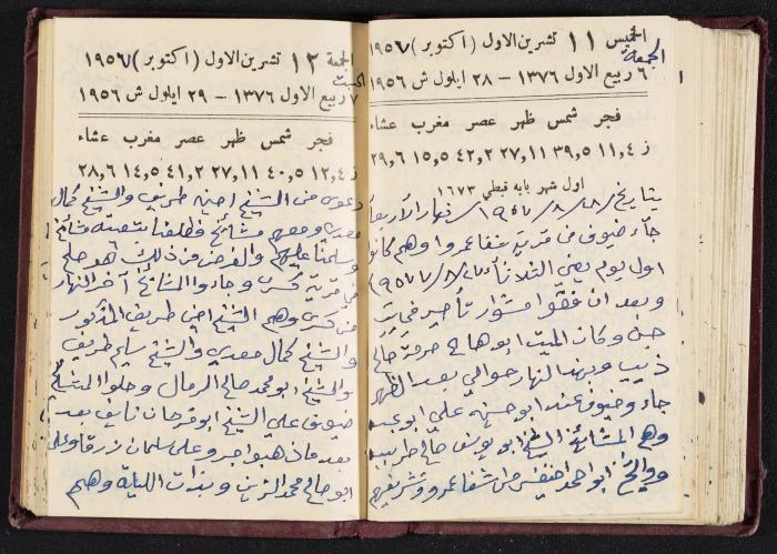 The Diaries of Fandi Mhanna, Buqei'a- Upper Galilee, 1956-1957
