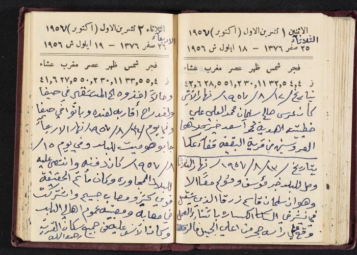 The Diaries of Fandi Mhanna, Buqei'a- Upper Galilee, 1956-1957