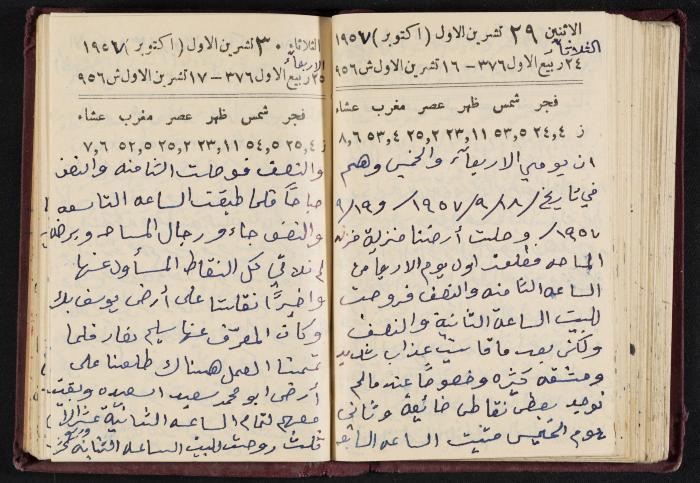 The Diaries of Fandi Mhanna, Buqei'a- Upper Galilee, 1956-1957