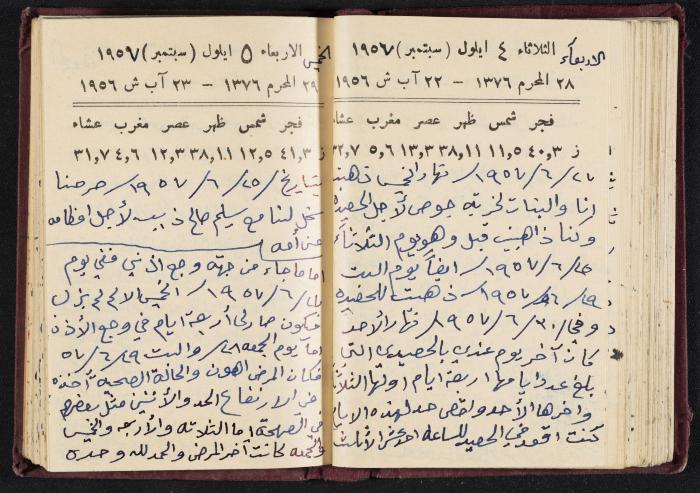 The Diaries of Fandi Mhanna, Buqei'a- Upper Galilee, 1956-1957