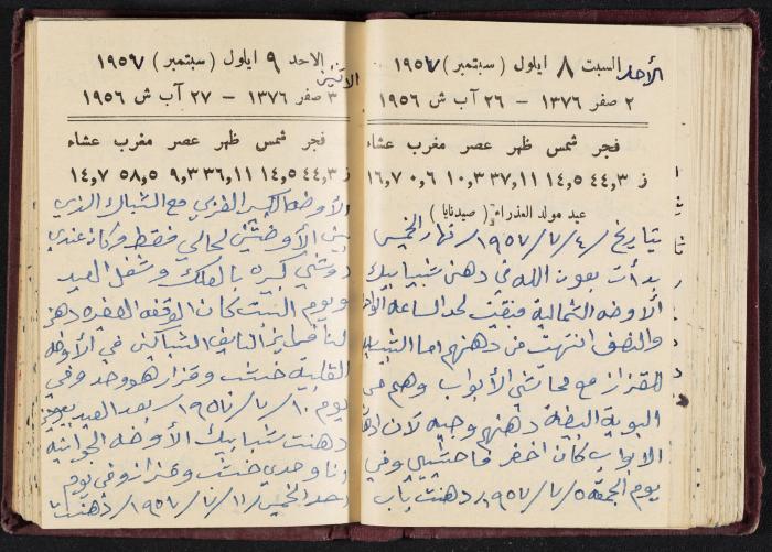 The Diaries of Fandi Mhanna, Buqei'a- Upper Galilee, 1956-1957