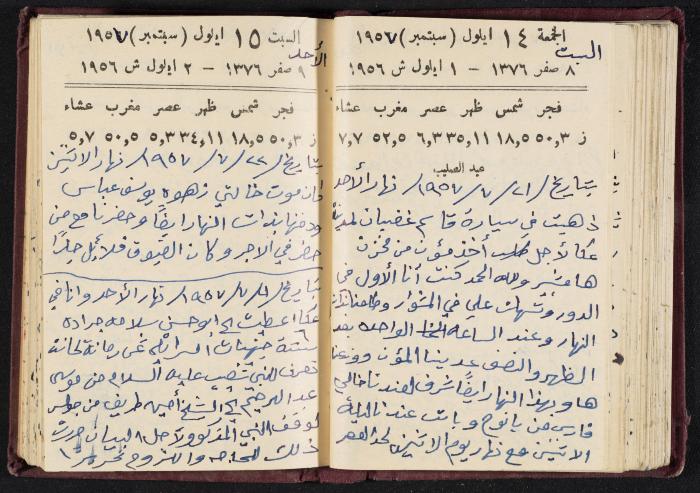 The Diaries of Fandi Mhanna, Buqei'a- Upper Galilee, 1956-1957