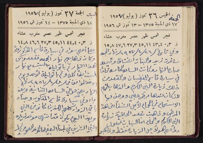 The Diaries of Fandi Mhanna, Buqei'a- Upper Galilee, 1956-1957