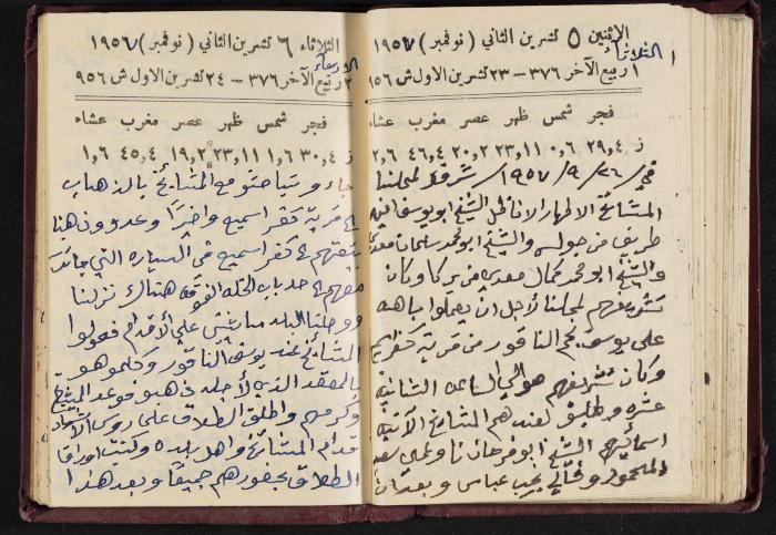 The Diaries of Fandi Mhanna, Buqei'a- Upper Galilee, 1956-1957