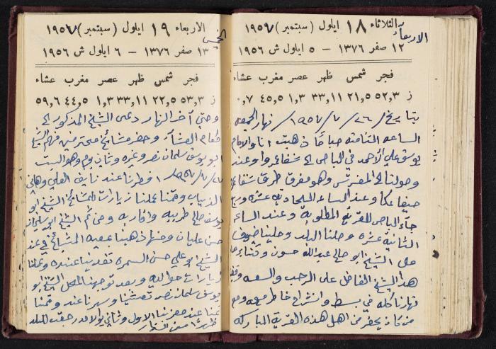 The Diaries of Fandi Mhanna, Buqei'a- Upper Galilee, 1956-1957