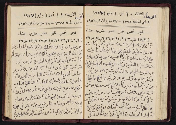 The Diaries of Fandi Mhanna, Buqei'a- Upper Galilee, 1956-1957