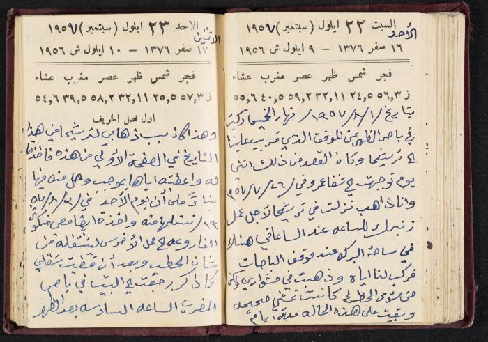 The Diaries of Fandi Mhanna, Buqei'a- Upper Galilee, 1956-1957