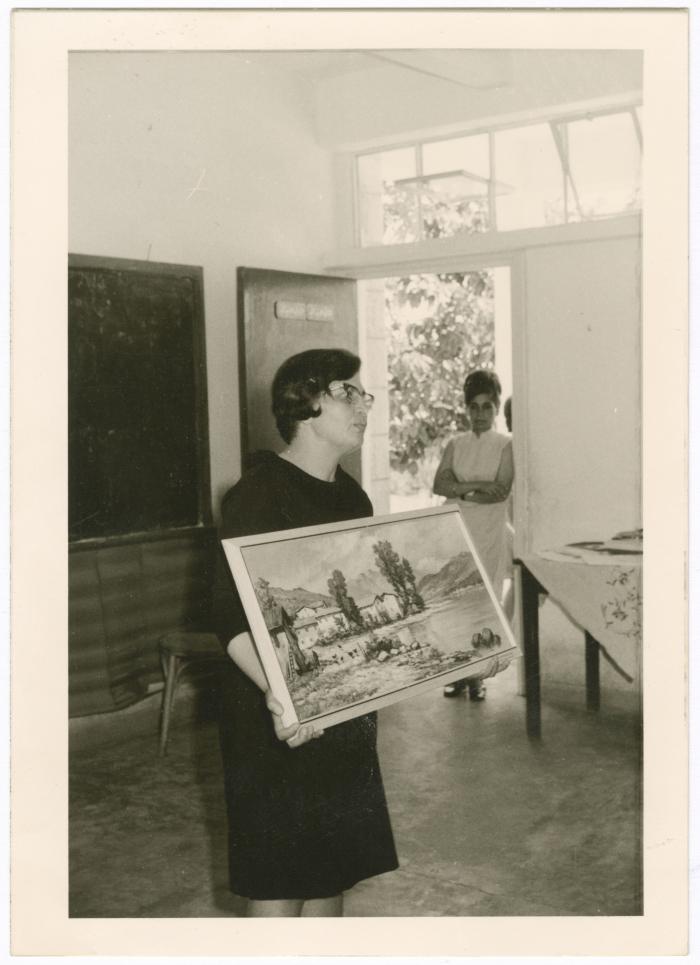 The Graduation Ceremony of the 2nd Preparatory Class at Birzeit Girls School, 16 May 1970