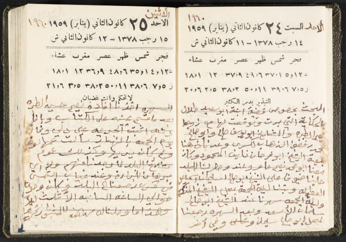 The Diaries of Fandi Mhanna, Buqei'a- Upper Galilee, 1960 and 1970 
