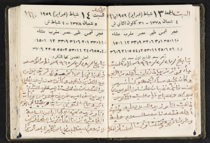 The Diaries of Fandi Mhanna, Buqei'a- Upper Galilee, 1960 and 1970 