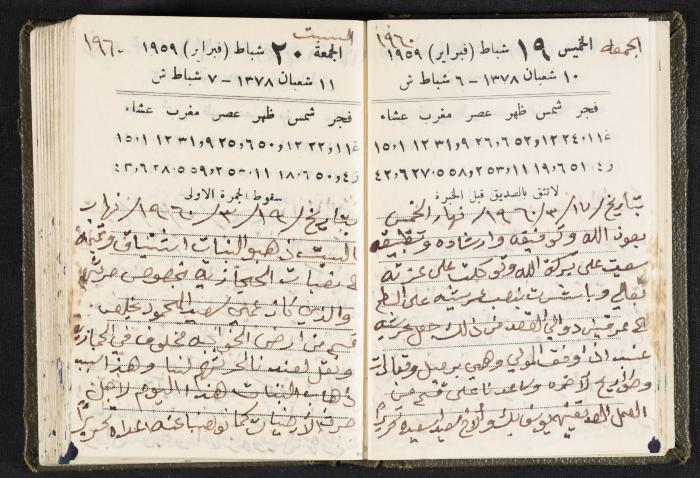 The Diaries of Fandi Mhanna, Buqei'a- Upper Galilee, 1960 and 1970 