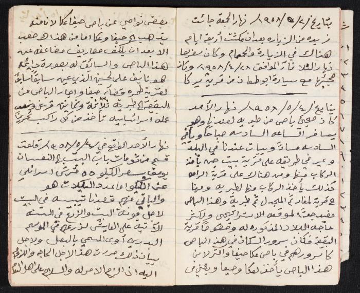 The Diaries of Fandi Mhanna, Buqei'a- Upper Galilee, 1958