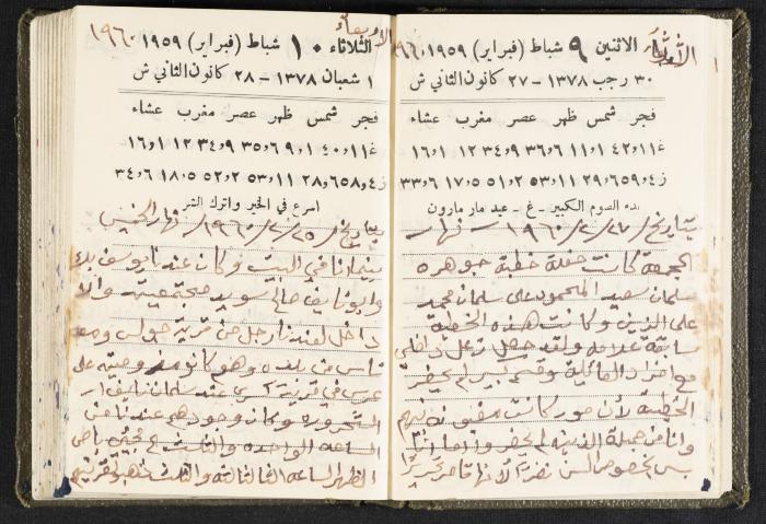 The Diaries of Fandi Mhanna, Buqei'a- Upper Galilee, 1960 and 1970 
