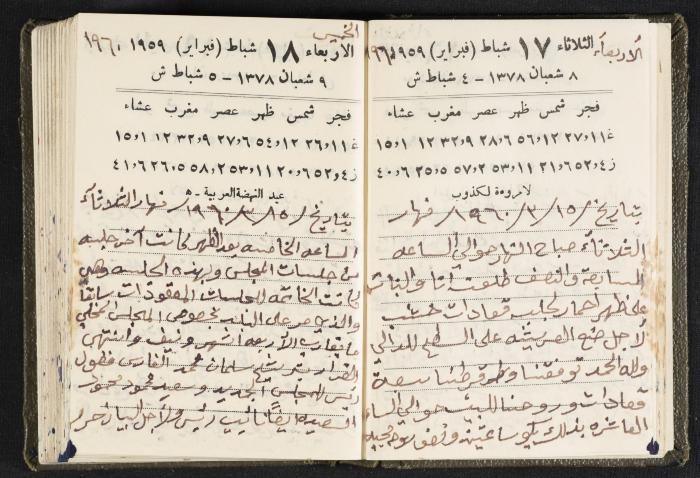 The Diaries of Fandi Mhanna, Buqei'a- Upper Galilee, 1960 and 1970 