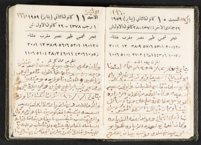 The Diaries of Fandi Mhanna, Buqei'a- Upper Galilee, 1960 and 1970 