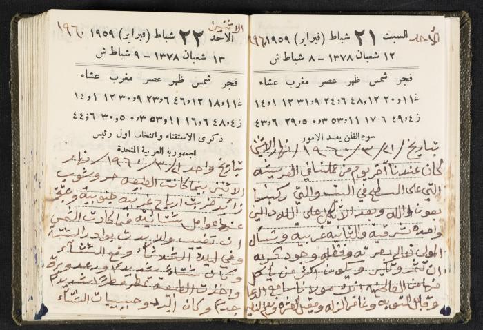 The Diaries of Fandi Mhanna, Buqei'a- Upper Galilee, 1960 and 1970 