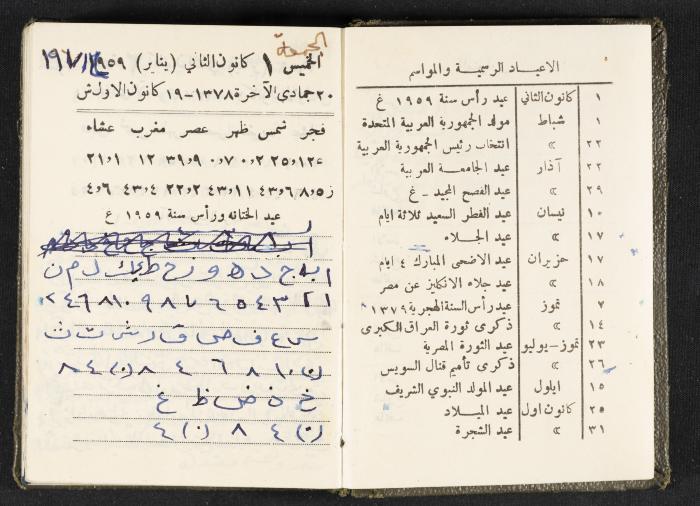 The Diaries of Fandi Mhanna, Buqei'a- Upper Galilee, 1960 and 1970 
