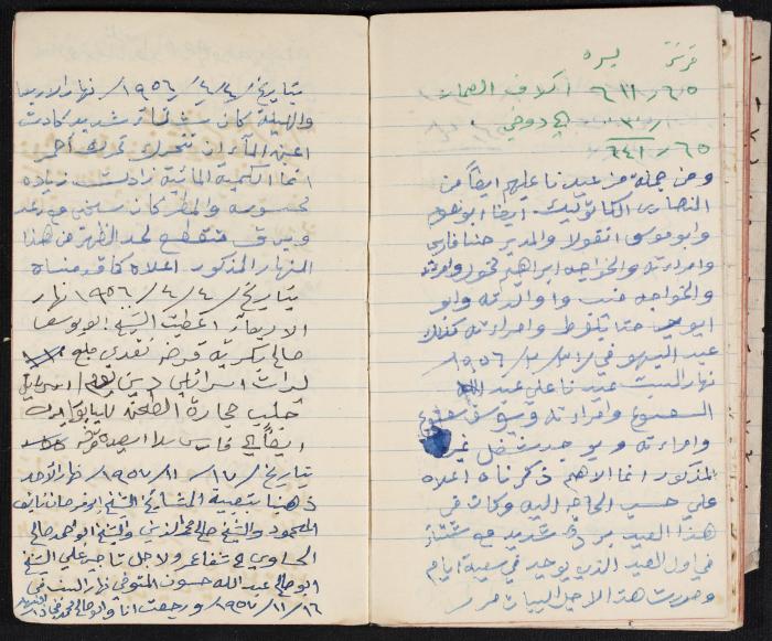 The Diaries of Fandi Mhanna, Buqei'a- Upper Galilee, 1958