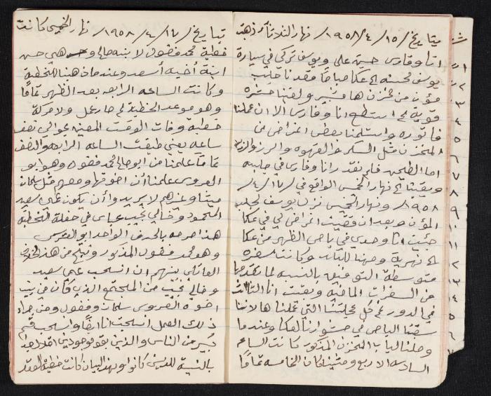 The Diaries of Fandi Mhanna, Buqei'a- Upper Galilee, 1958