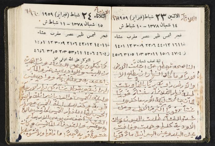 The Diaries of Fandi Mhanna, Buqei'a- Upper Galilee, 1960 and 1970 