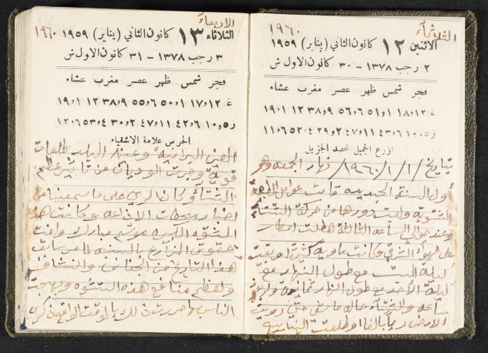 The Diaries of Fandi Mhanna, Buqei'a- Upper Galilee, 1960 and 1970 