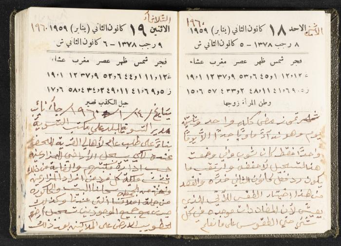 The Diaries of Fandi Mhanna, Buqei'a- Upper Galilee, 1960 and 1970 