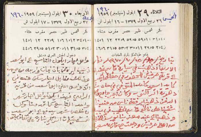 The Diaries of Fandi Mhanna, Buqei'a- Upper Galilee, 1960 and 1970 