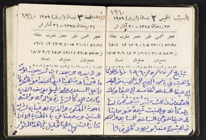 The Diaries of Fandi Mhanna, Buqei'a- Upper Galilee, 1960 and 1970 