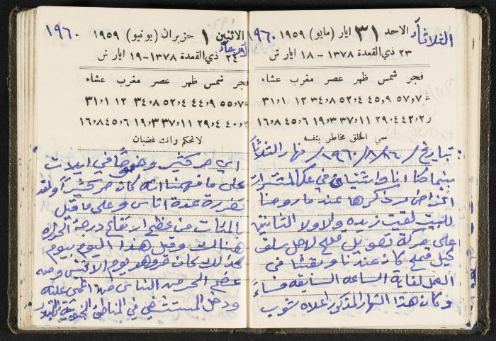 The Diaries of Fandi Mhanna, Buqei'a- Upper Galilee, 1960 and 1970 