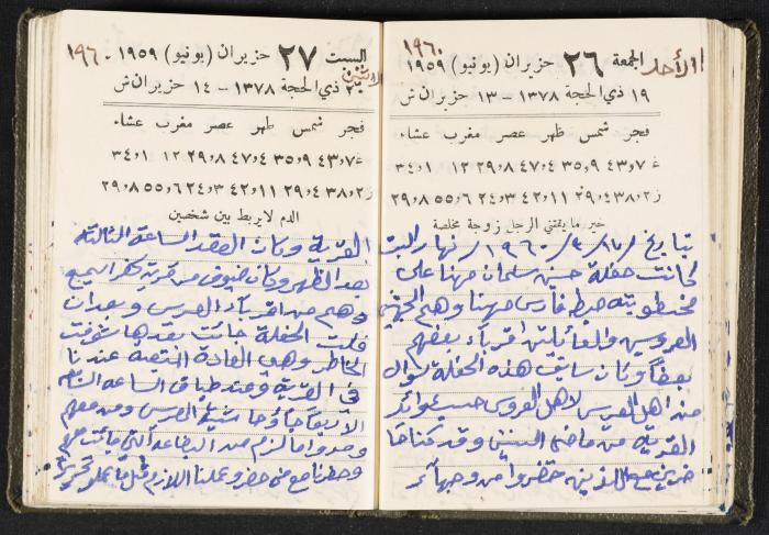 The Diaries of Fandi Mhanna, Buqei'a- Upper Galilee, 1960 and 1970 