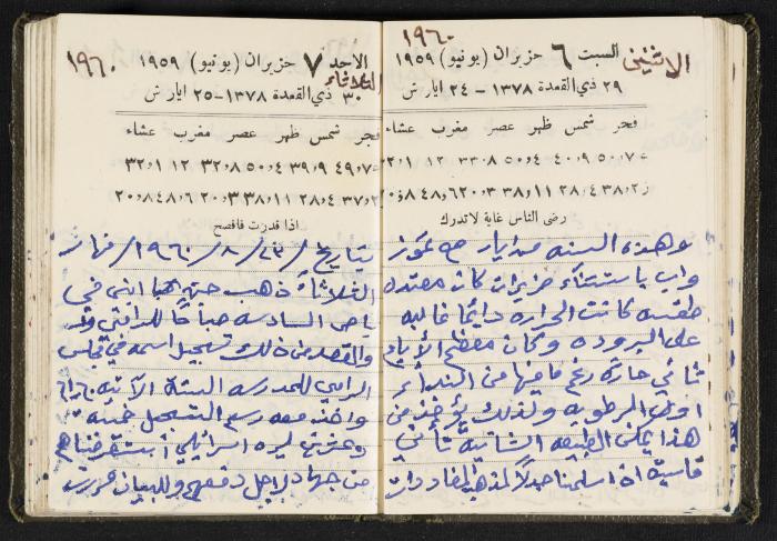 The Diaries of Fandi Mhanna, Buqei'a- Upper Galilee, 1960 and 1970 