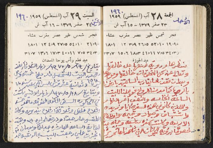 The Diaries of Fandi Mhanna, Buqei'a- Upper Galilee, 1960 and 1970 