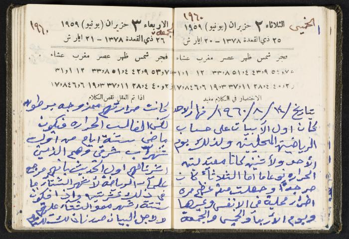 The Diaries of Fandi Mhanna, Buqei'a- Upper Galilee, 1960 and 1970 