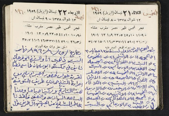 The Diaries of Fandi Mhanna, Buqei'a- Upper Galilee, 1960 and 1970 